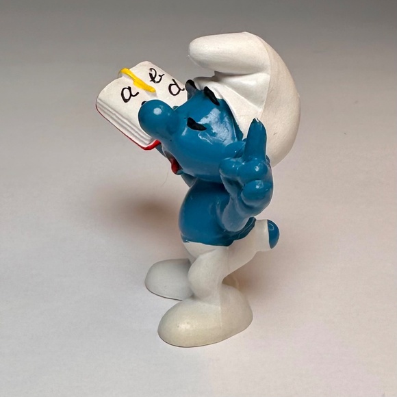 π Vintage Brainy Smurf Figurine β Schleich β Made in Germany (1980) - Picture 5 of 7